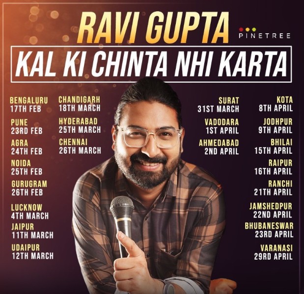 Poster of Ravi Gupta's pan India tour