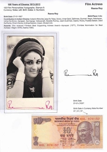 Reena Roy's signature
