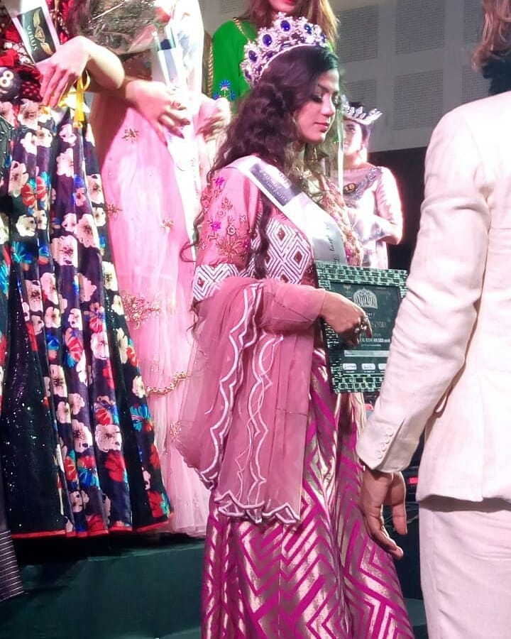 Shivangi Roy at the K-Mystery Miss and Mrs India Contest in 2018