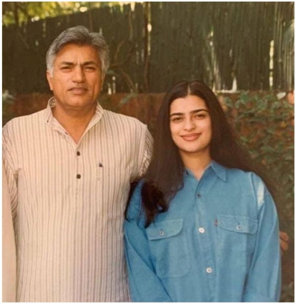 Shruti Choudhry with her father