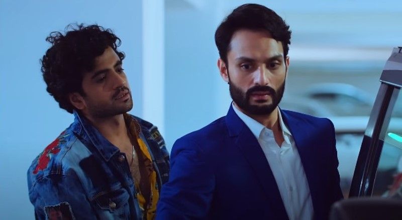 Umer Aalam (left) in a still from the film 'Carma'
