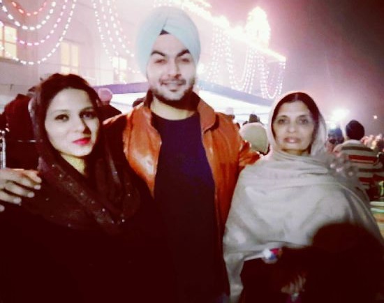Gagan Singh with his family