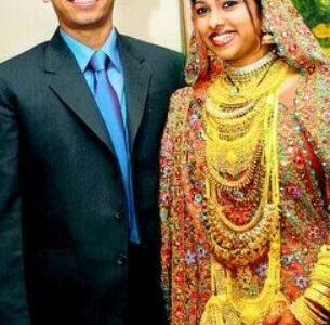 Mahrukh Ibrahim with her husband Junaid Miandad