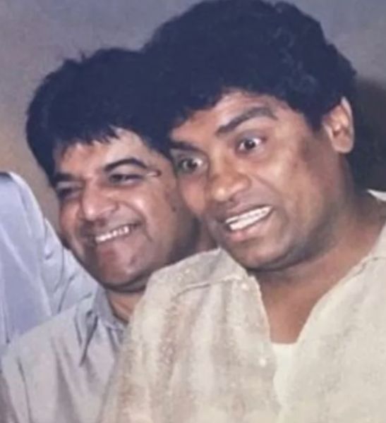 Mehmood Junior (left) with Johnny Lever (right)