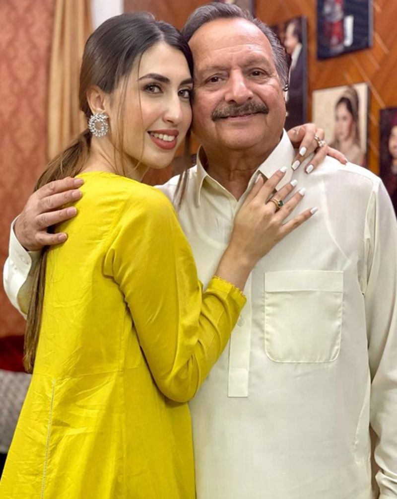 Rabia Javaid Sheikh with her father