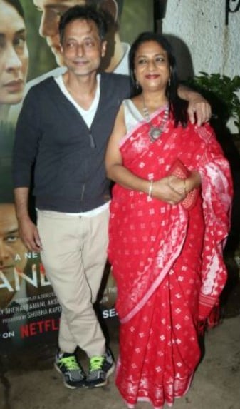 Sujoy Ghosh with his wife, Vaishali Ghosh