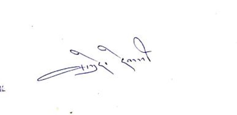 Vasudev Devnani's signature