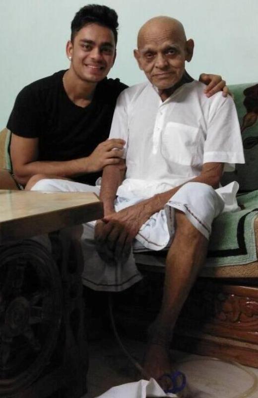 Ishan Kishan with his late paternal great grandfather