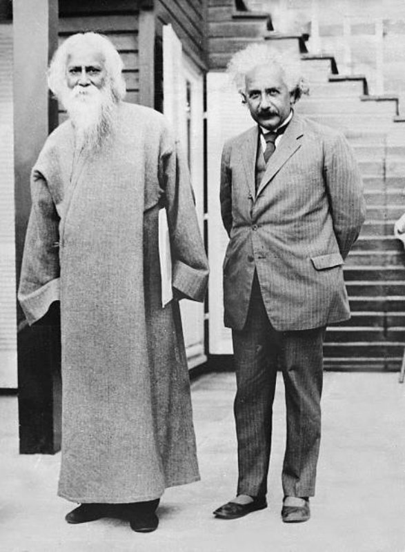 Rabindranath Tagore with Albert Einstein
