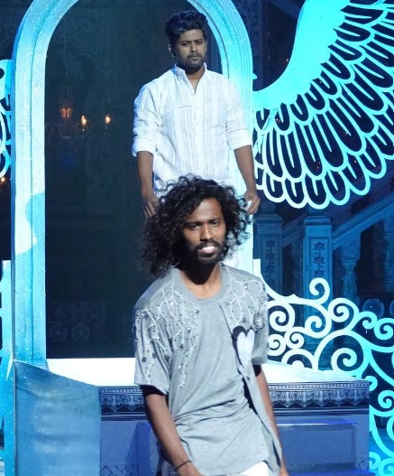 Vivek Chachere on the sets of the dance reality show 'Dance Deewane' (2021)