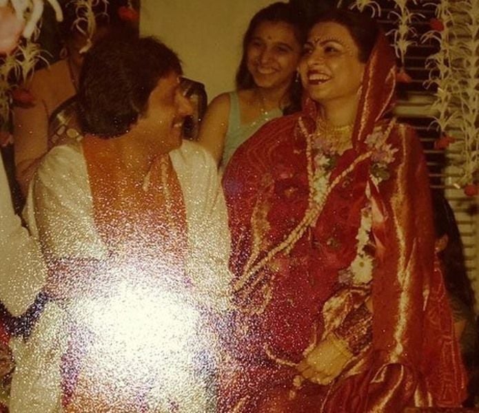 A wedding photograph of Pankaj Udhas
