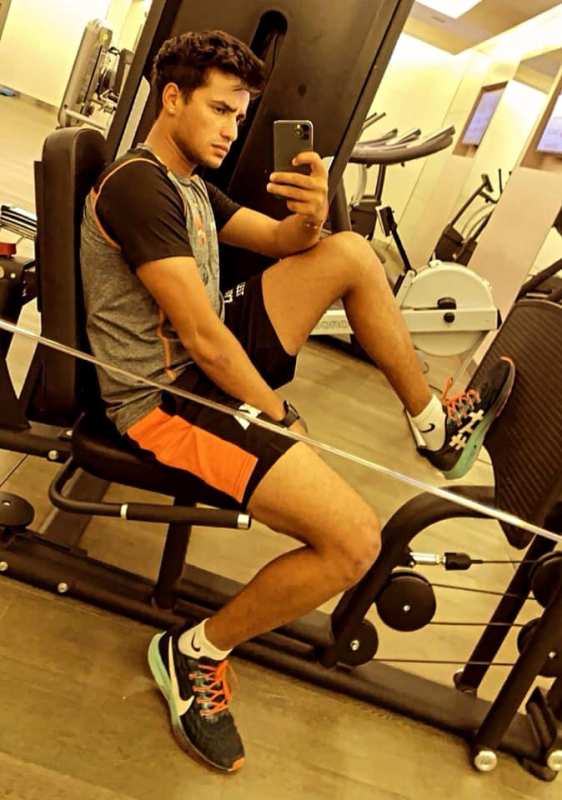 Abhishek Sharma during a gym session