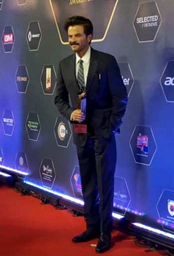 20 February 2024: Anil Kapoor after winning the award at the Dadasaheb Phalke International Film Festival Awards, held in Mumbai