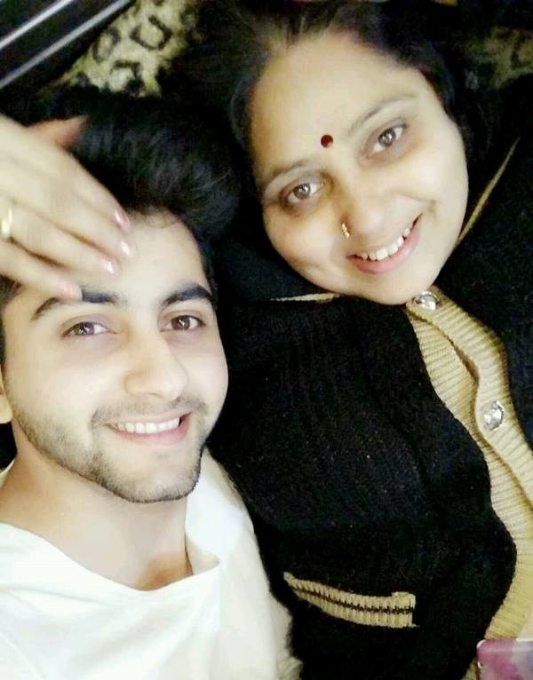 Gaurav Sareen with his mother