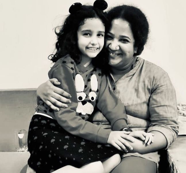 Rasika Agashe with her daughter, Raahi