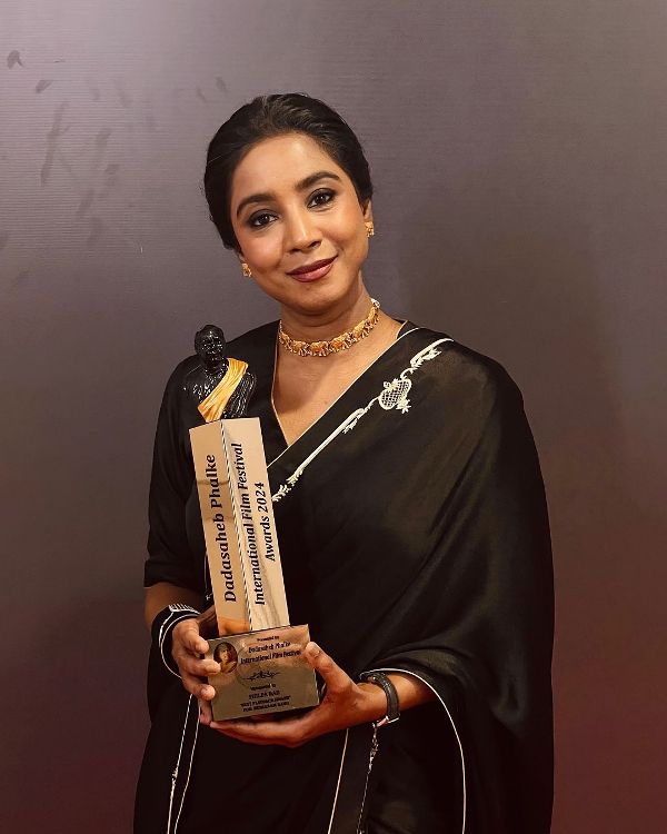 20 February 2024: Shilpa Rao after winning the Dadasaheb Phalke International Film Festival Award for Best Playback Singer (Female) in Mumbai