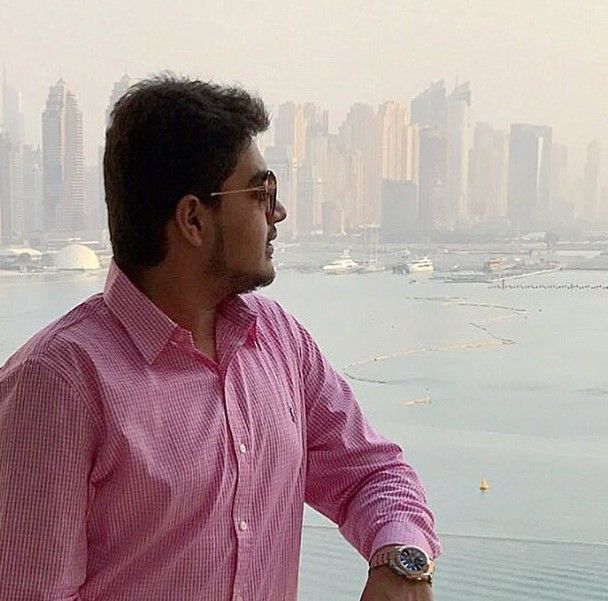 Umar Ansari during a trip to Dubai