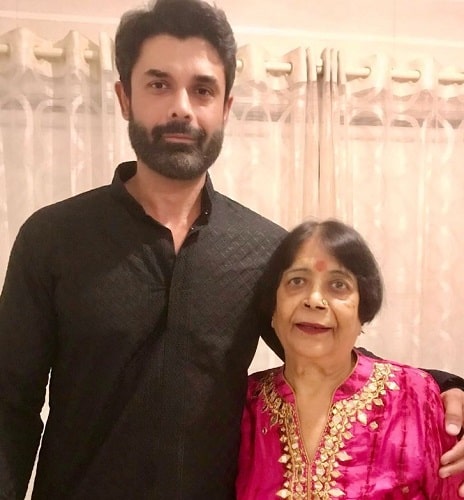 Amit Gaur with his mother