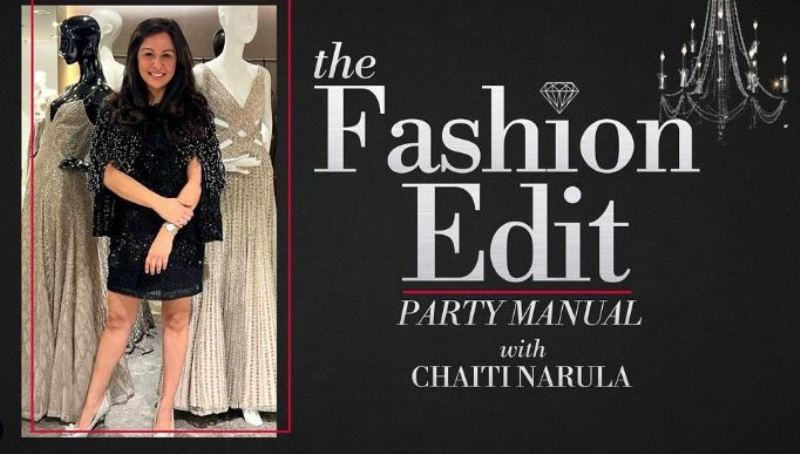 Chaiti Narula as a host for a fashion show