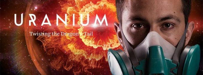 Derek Muller on the poster of the documentary Uranium Twisting the Dragon's Tail