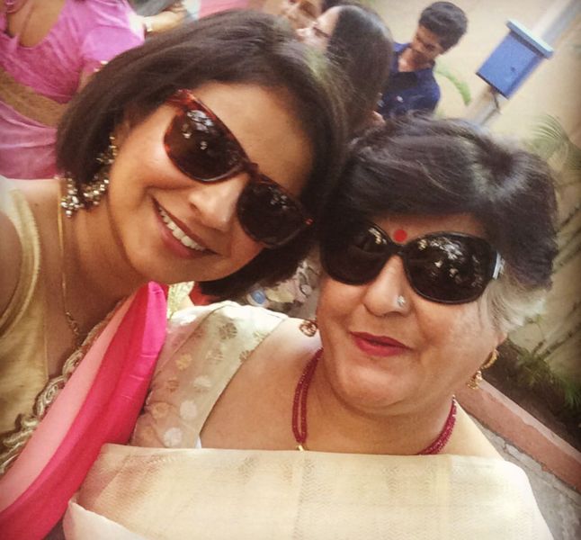 Harshada Sawant with her mother