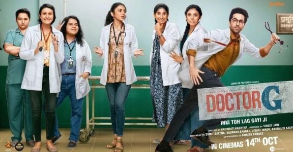 Karishma Singh on the poster of the film Doctor G