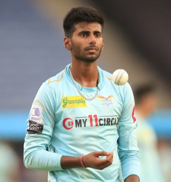Mayank Yadav during a practice session for Lucknow Super Giants (LSG) in 2022 IPL season