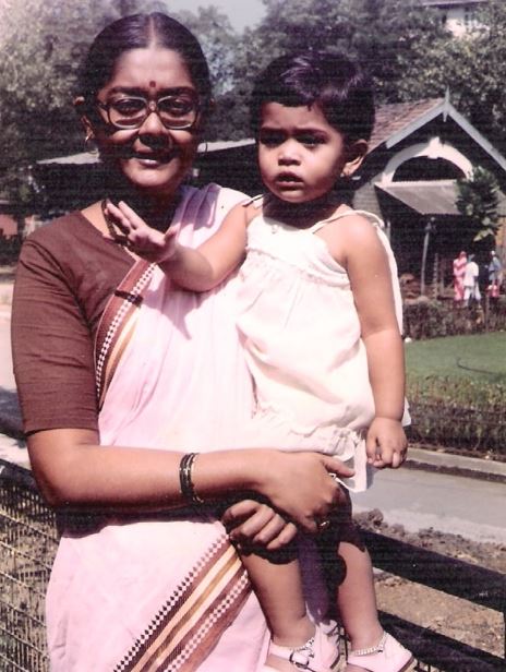 Shoma Sen with her daughter during her initial years in Nagpur