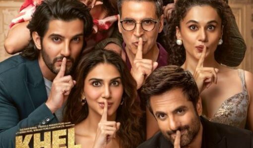 A poster of the film 'Khel Khel Mein' (2024)