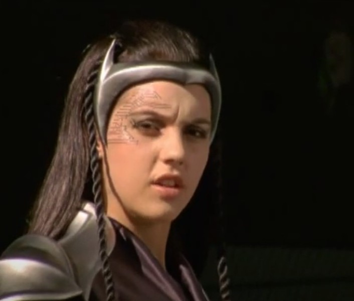 Adelaide Kane in a still from Power Rangers RPM (2007)