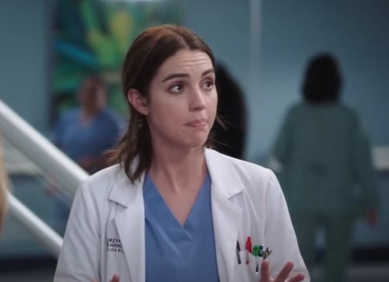 Adelaide Kane in a still from the American series Grey's Anatomy