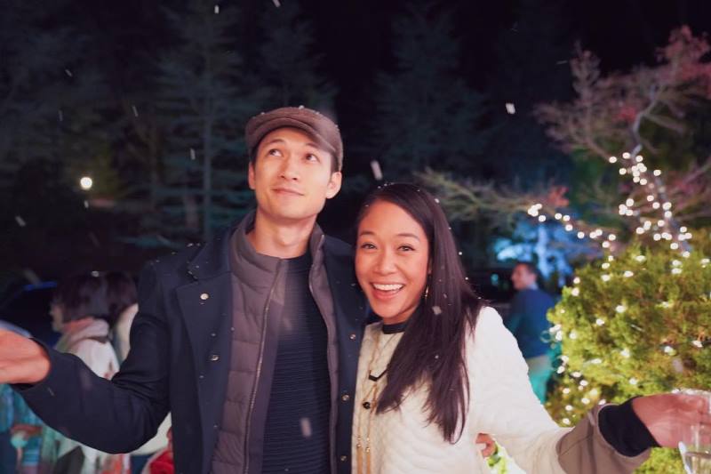 Harry Shum Jr. with his wife