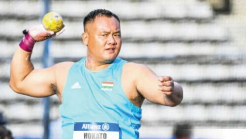 Hokato Hotozhe Sema in the Asian Para Games