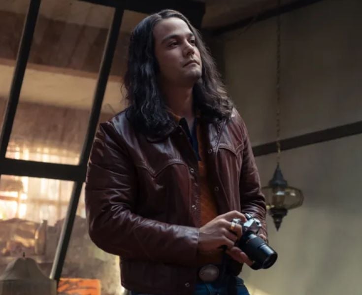 A still of Daniel Zovatto as Rodney Alcala from the film Woman of the Hour (2023)