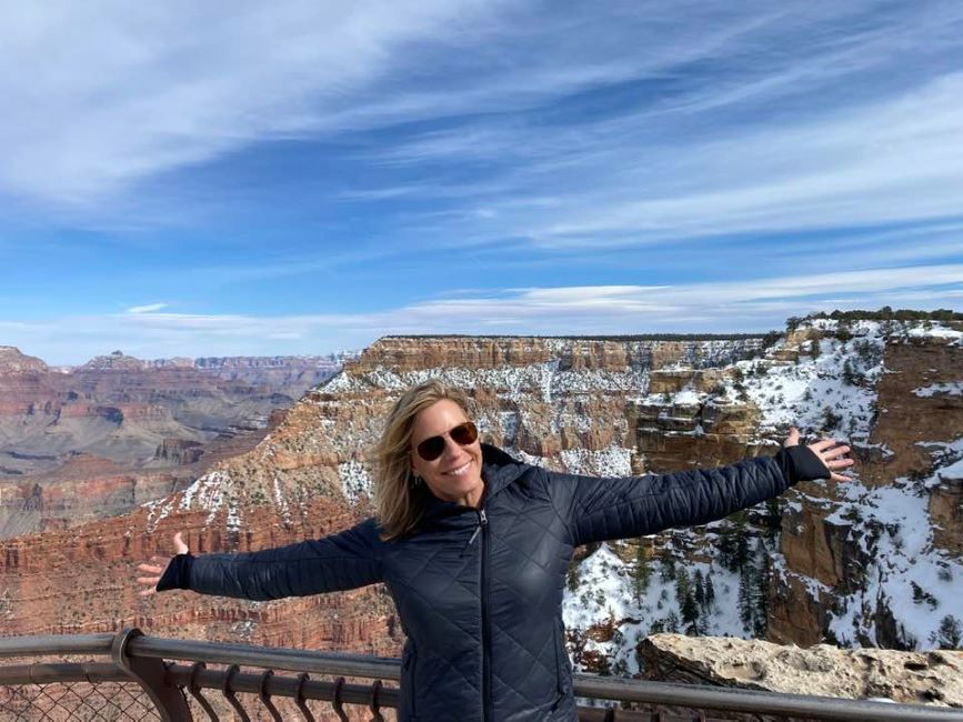 Jacqui Jeras at Grand Canyon