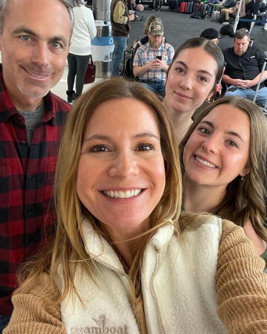 Jen Carfagno with her daughters and Neil McGillis