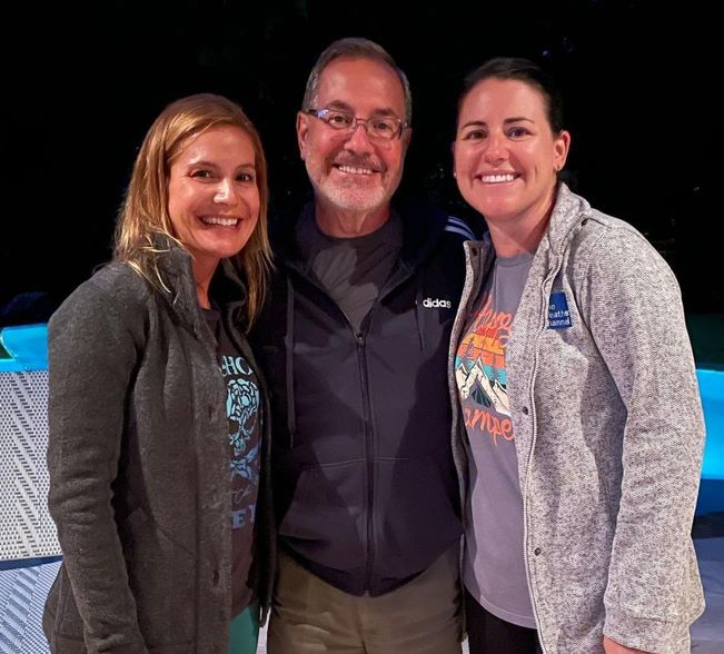 Jen Carfagno with her father and sister