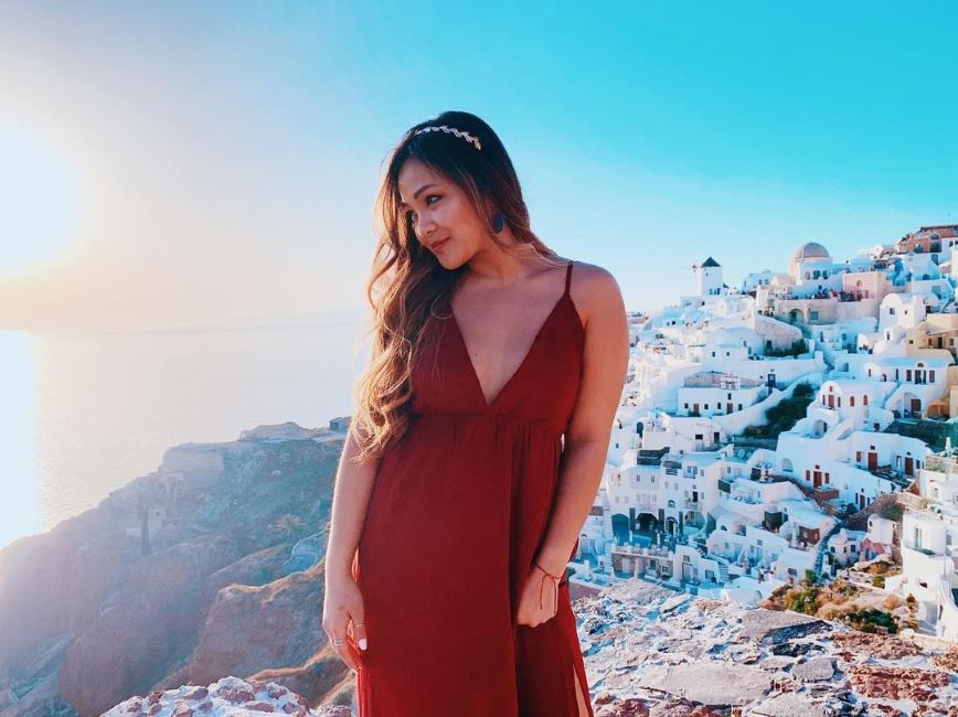 Jenn Tran in Greece