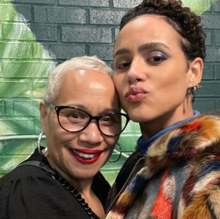 Nathalie Emmanuel with her mother