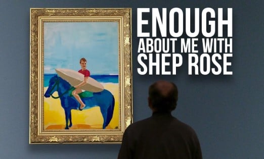 The poster of the podcast Enough About Me with Shep Rose