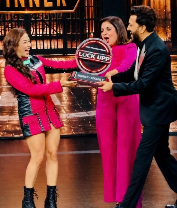 Shreya Kalra after being announced as the winner of 'Lock Upp: Sach Ya Sazaa' (season 2) (2026)