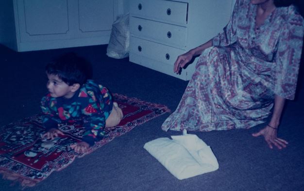 A childhood photo of Zohran Mamdani