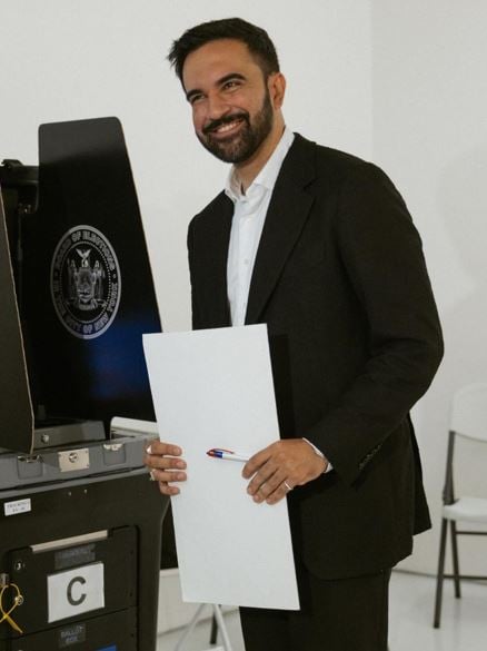 Zohran Mamdani when he contested New York Mayor elections