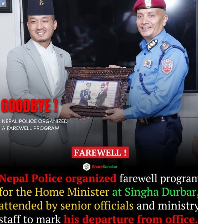 Sudan Gurung during his farewell program