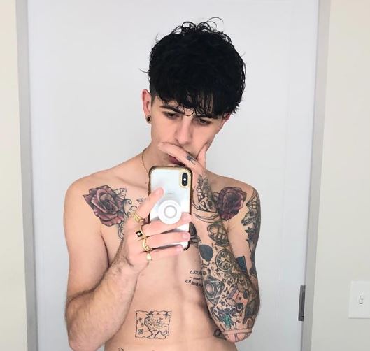 Sam Pepper's full arm tattoo