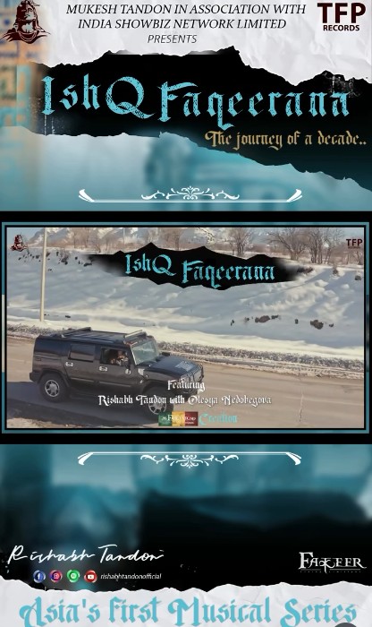 The poster of the music video of the song 'Ishq Fakeerana'