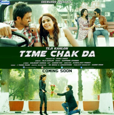 The poster of the music video of the song 'Time Chak Da'
