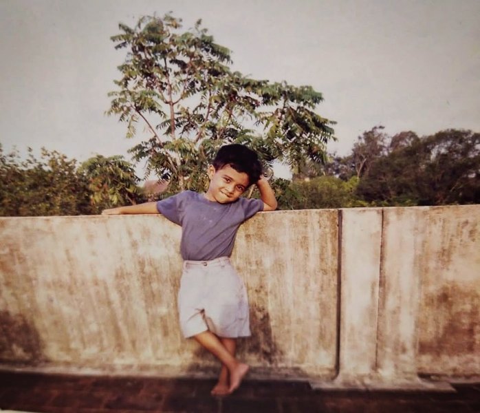 A childhood picture of Chidambaram S. Poduval