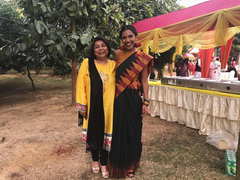 A picture of Zara Rahim with her mother