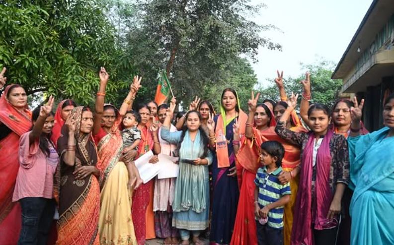 Chhoti Kumari, during her election campaign